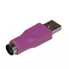StarTech.com Ersatz PS/2-Tastatur-zu-USB-Adapter – K/M, USB A, PS/2, Violett