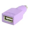 StarTech.com Ersatz-USB-Tastatur-auf-PS/2-Adapter – F/M, PS/2, USB A, Violett