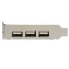 StarTech.com 4 Port PCI Express Low Profile High Speed USB-Karte