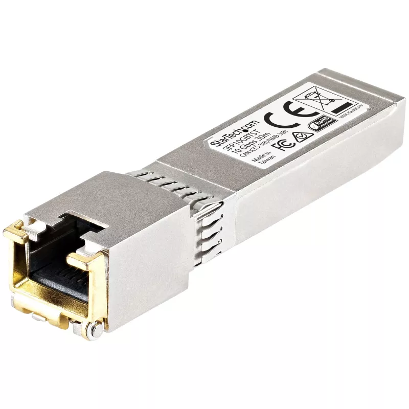 StarTech.com Cisco SFP-10GB-TC Kompatibles SFP+ Modul – 10GBASE-T – SFP auf RJ45 Cat6/Cat5e – 10GE Gigabit Ethernet SFP+ – RJ-45 30m – Cisco Firepower, ASR1000, ASR9000
