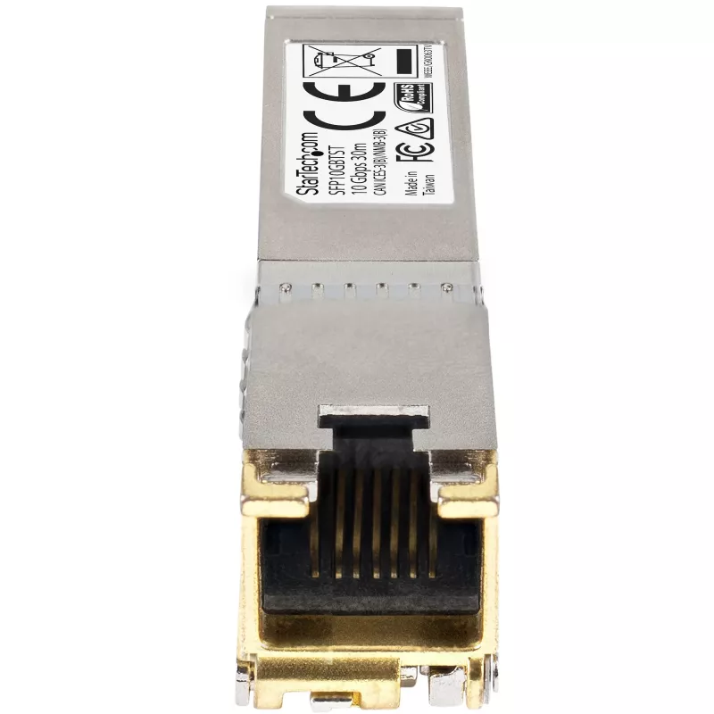 StarTech.com Cisco SFP-10GB-TC Kompatibles SFP+ Modul – 10GBASE-T – SFP auf RJ45 Cat6/Cat5e – 10GE Gigabit Ethernet SFP+ – RJ-45 30m – Cisco Firepower, ASR1000, ASR9000