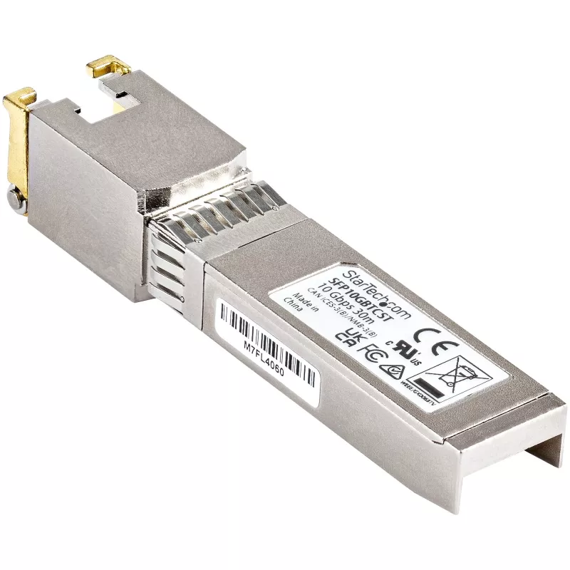 StarTech.com Cisco SFP-10GB-TC Kompatibles SFP+ Modul – 10GBASE-T – SFP auf RJ45 Cat6/Cat5e – 10GE Gigabit Ethernet SFP+ – RJ-45 30m – Cisco Firepower, ASR1000, ASR9000