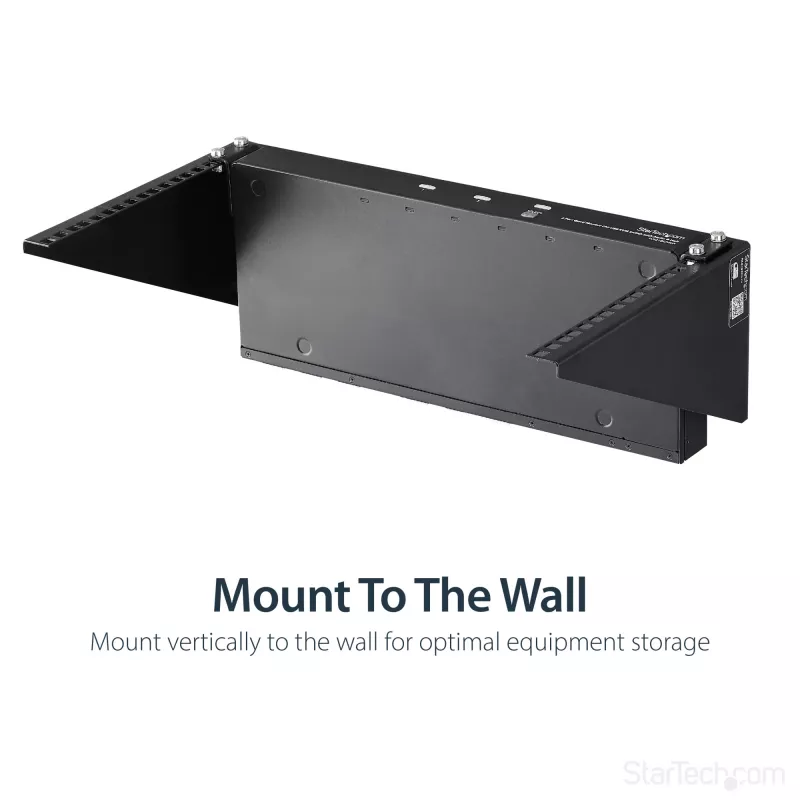 StarTech.com Vertikale Wandmontage-Server-Rack – Massiver Stahl – 6HE