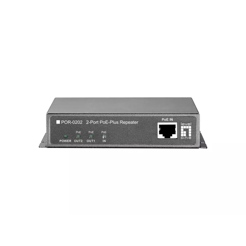 Netzwerk-Repeater LevelOne PoE-Repeater kaskadierbar 2 PoE-Ausgänge