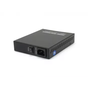 LevelOne RJ45 zu SC Managed Fast Ethernet Medienkonverter, Singlemode-Faser, 20 km