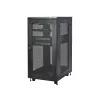StarTech.com 4-Post 24U Server-Rack-Schrank, abschließbarer 19-Zoll-Datenrackschrank für Computer-/AV-/IT-Ausrüstung, Büro-/Heimnetzwerk-Rack mit Rollen und verstellbaren Montageschienen