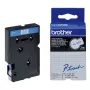 Beschriftungsband 12 mm Brother TC203 Blau auf Weiß