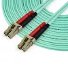 StarTech.com 10m (30ft) LC/UPC zu LC/UPC OM4 Multimode Glasfaserkabel, 50/125µm LOMMF/VCSEL Zipcord Faser, 100G, geringe Einfügedämpfung – LSZH Glasfaser-Jumperkabel