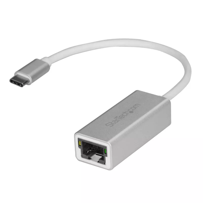 StarTech.com USB-C-zu-Gigabit-Netzwerkadapter – Silber, Kabelgebunden, USB, Ethernet, 5000 Mbit/s, Silber