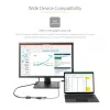 StarTech.com USB-C auf VGA Adapter – 1080p USB Typ-C auf VGA Adapter Dongle – USB-C (DP Alt Mode) auf VGA Monitor/Display Videokonverter – Thunderbolt 3 kompatibel – 30 cm langes angebautes Kabel – Verbesserte Version von CDP2VGA