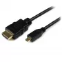 StarTech.com 50 cm Micro-HDMI-auf-HDMI-Kabel mit Ethernet – 4K 30 Hz Video – robustes High Speed Micro-HDMI-Typ-D auf HDMI 1.4 Adapterkabel/Konverterkabel – UHD HDMI-Monitore/Fernseher/Displays – M/M
