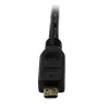 StarTech.com 2m Micro-HDMI-auf-HDMI-Kabel mit Ethernet – 4K 30Hz Video – Langlebiges High-Speed Micro-HDMI-Typ-D-auf-HDMI-1.4-Adapterkabel/-Konverterkabel – UHD-HDMI-Monitore/Fernseher/Displays – M/M
