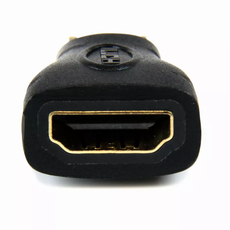 StarTech.com Mini HDMI auf HDMI Adapter – 4K High Speed HDMI Adapter – 4K 30Hz Ultra HD High Speed HDMI Adapter – HDMI 1.4 – vergoldete Anschlüsse – UHD Mini HDMI Adapter 4K – Schwarz