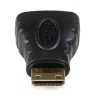 StarTech.com Mini HDMI auf HDMI Adapter – 4K High Speed HDMI Adapter – 4K 30Hz Ultra HD High Speed HDMI Adapter – HDMI 1.4 – vergoldete Anschlüsse – UHD Mini HDMI Adapter 4K – Schwarz