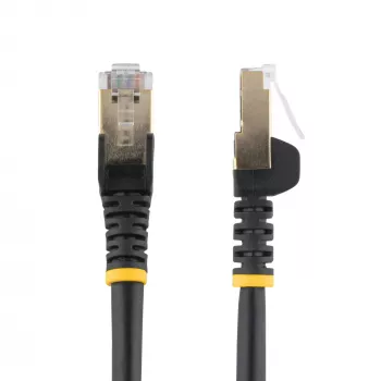 StarTech.com 10m CAT6a Ethernet-Kabel – 10 Gigabit geschirmt, rastnasenfrei, RJ45, 100W PoE Patchkabel – 10GbE STP Netzwerkkabel mit Zugentlastung – Schwarz, einzeln getestet/Verdrahtung UL-zertifiziert/TIA