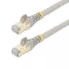 StarTech.com 10m CAT6a Ethernet-Kabel – 10 Gigabit geschirmtes, rastnasenfreies RJ45 100W PoE Patchkabel – 10GbE STP Netzwerkkabel mit Zugentlastung – Grau, einzeln getestet/Verkabelung UL-zertifiziert/TIA