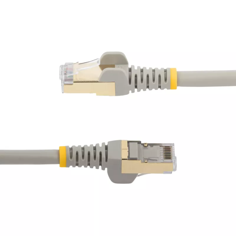 StarTech.com 5m CAT6a Ethernet Kabel - 10 Gigabit Shielded Snagless RJ45 100W PoE Patch Cord - 10GbE STP Netzwerkkabel w/Strain Relief - Grau Individually Tested/Wiring is UL Certified/TIA