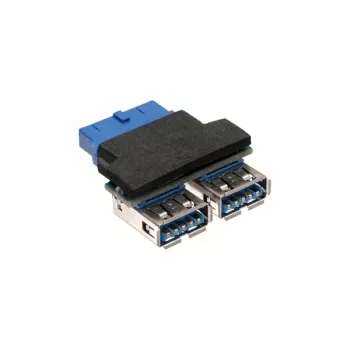 InLine USB 3.0 Adapter intern 2x USB A Buchse auf Mainboard-Header