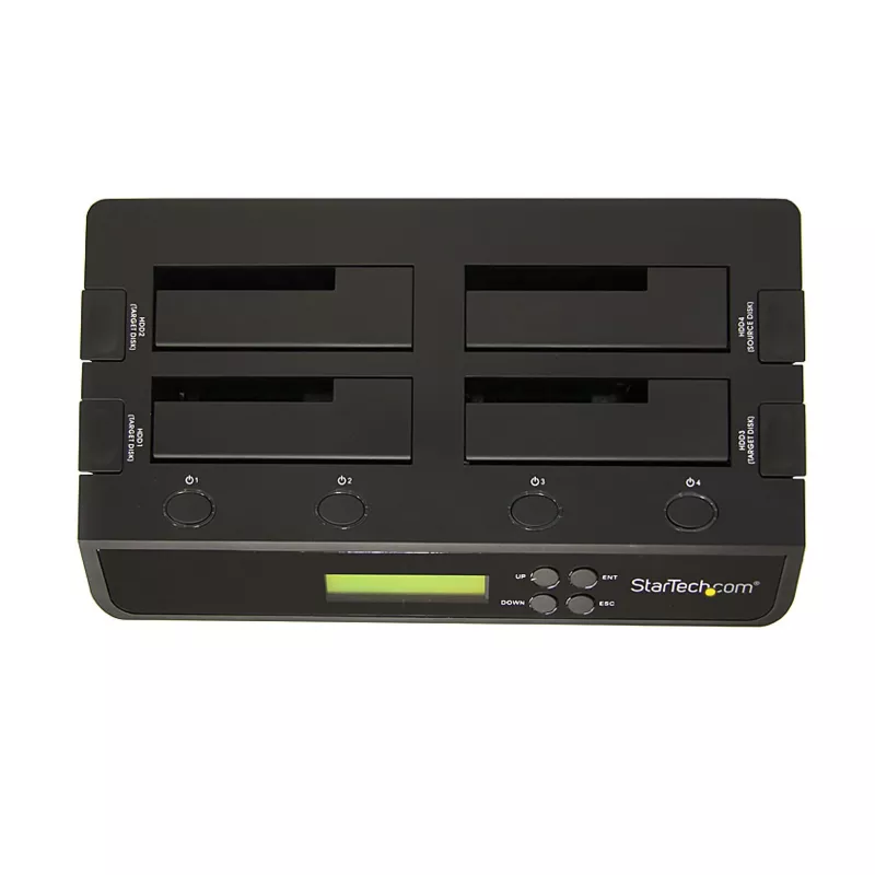 StarTech.com 4 Bay USB 3.0 eSATA zu SATA Standalone 1:3 HDD Festplatten-Duplikator-Dock