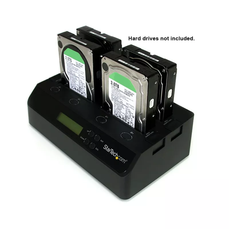 StarTech.com 4 Bay USB 3.0 eSATA zu SATA Standalone 1:3 HDD Festplatten-Duplikator-Dock