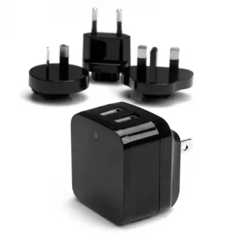 StarTech.com Dual-Port USB-Wandladegerät – internationale Reisen – 17W/3,4A – schwarz