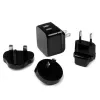 StarTech.com Dual-Port USB-Wandladegerät – internationale Reisen – 17W/3,4A – schwarz