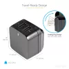 StarTech.com Dual-Port USB-Wandladegerät – internationale Reisen – 17W/3,4A – schwarz