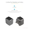 StarTech.com Dual-Port USB-Wandladegerät – internationale Reisen – 17W/3,4A – schwarz