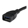 StarTech.com USB 3.0 A-auf-A-Verlängerungskabel – 6 Zoll, schwarz, 0,152 m, USB A, USB A, USB 3.2 Gen 1 (3.1 Gen 1), 5 Gbit/s, Schwarz