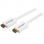 StarTech.com 7m / 23 ft CL3 bewertetes HDMI-Kabel mit Ethernet – für Wandinstallation geeignet – Ultra HD HDMI-Kabel – 4K 30Hz UHD High Speed HDMI-Kabel – 10,2 Gbit/s – HDMI 1.4 Video-/Displaykabel – 30AWG, Weiß
