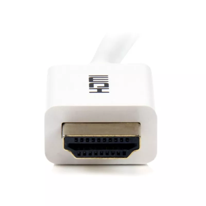 StarTech.com 7m / 23 ft CL3 bewertetes HDMI-Kabel mit Ethernet – für Wandinstallation geeignet – Ultra HD HDMI-Kabel – 4K 30Hz UHD High Speed HDMI-Kabel – 10,2 Gbit/s – HDMI 1.4 Video-/Displaykabel – 30AWG, Weiß