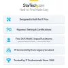StarTech.com 1 m CAT6-Kabel – schlank – Snagless RJ45-Stecker – Blau
