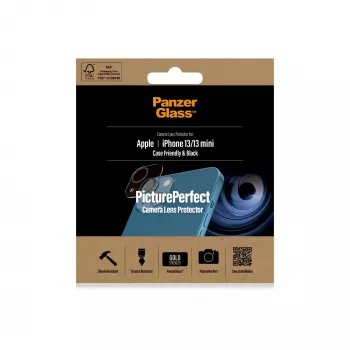 Kamera-Linsenschutz PanzerGlass für Apple iPhone 13 / 13 Mini — Gehärtetes Glas, kratz- und stoßfest, transparent