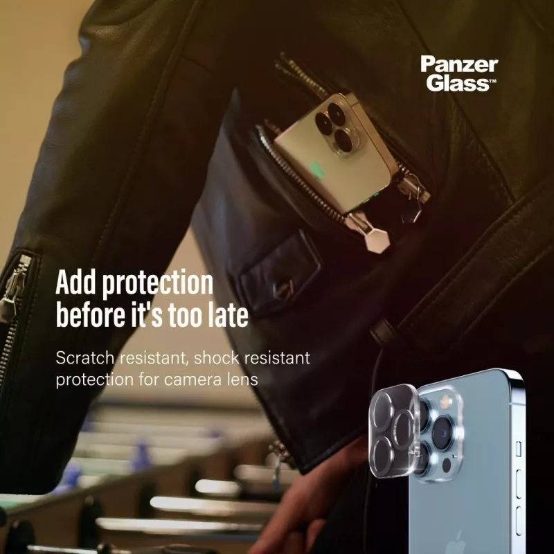 Kamera-Linsenschutz PanzerGlass für Apple iPhone 13 / 13 Mini — Gehärtetes Glas, kratz- und stoßfest, transparent