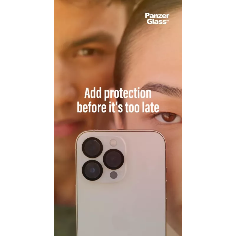 Kamera-Linsenschutz PanzerGlass für Apple iPhone 13 / 13 Mini — Gehärtetes Glas, kratz- und stoßfest, transparent
