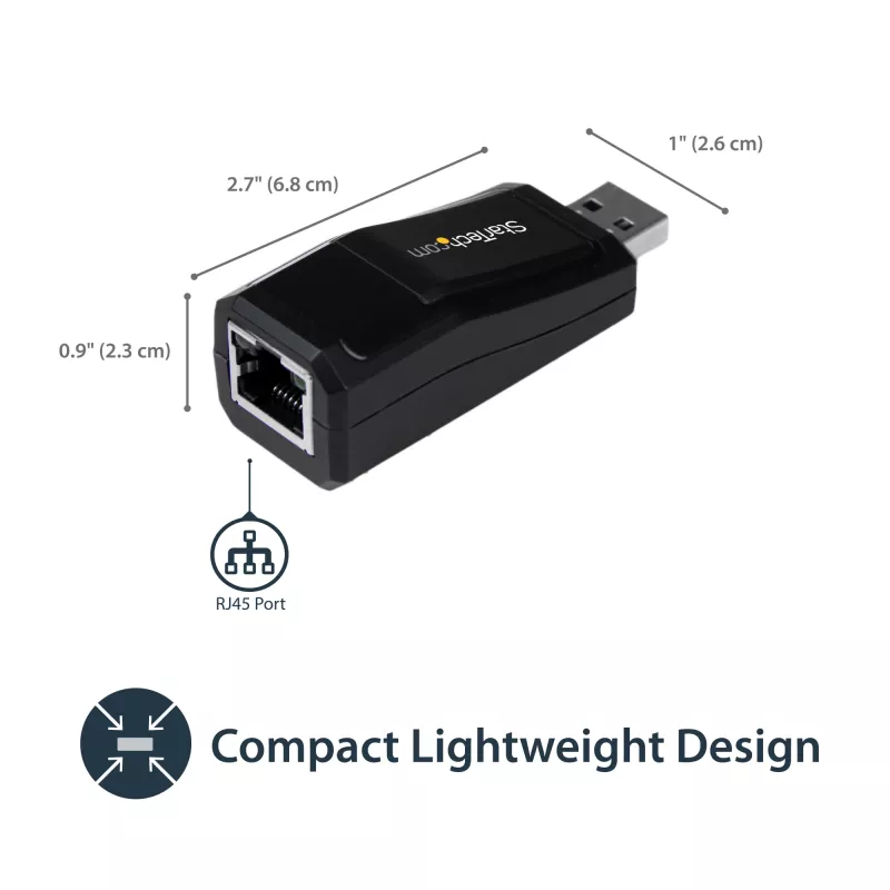 StarTech.com USB 3.0 auf Gigabit Ethernet NIC Netzwerkadapter – 10/100/1000 Mbit/s