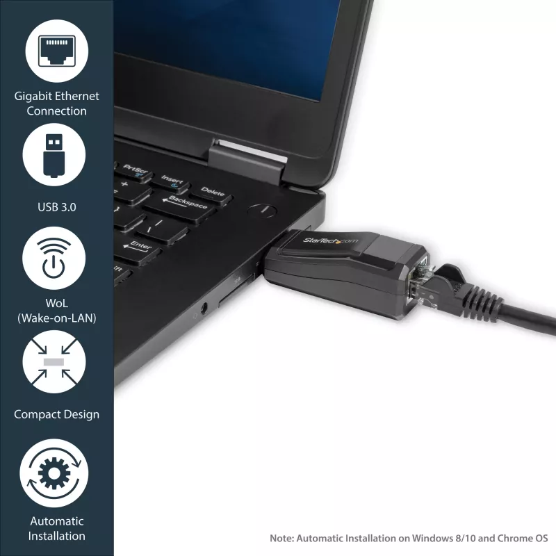 StarTech.com USB 3.0 auf Gigabit Ethernet NIC Netzwerkadapter – 10/100/1000 Mbit/s