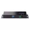 StarTech.com 4-Port industrieller USB 3.0 5Gbps Hub, robuster USB-Hub mit ESD-Schutz, DIN-/Wand-/Tischmontage USB-A Hub, USB-Erweiterung mit Verriegelungsanschlüssen, Heavy Duty – TAA