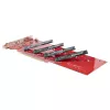 StarTech.com Quad M.2 PCIe-Adapterkarte, PCIe x16 auf Quad NVMe oder AHCI M.2 SSDs, PCI Express 4.0, 7,8 GBps/Laufwerk, Bifurkation erforderlich, Windows/Linux-kompatibel