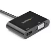 StarTech.com DisplayPort zu HDMI VGA Adapter - DisplayPort 1.2 HBR2 zu HDMI 2.0 (4K 60Hz) oder VGA 1080p Konverter-Dongle - DP zu HDMI oder VGA Monitor Adapter - Digital Video Display Adapter