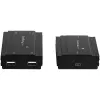 StarTech.com 4-Port USB 2.0 Extender Hub über ein einzelnes CAT5e/CAT6 Ethernet-Kabel (RJ45) – 100m – USB Extender Hub Adapter Kit – Metallgehäuse – extern gespeist – 480 Mbit/s