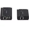 StarTech.com 4-Port USB 2.0 Extender Hub über ein einzelnes CAT5e/CAT6 Ethernet-Kabel (RJ45) – 100m – USB Extender Hub Adapter Kit – Metallgehäuse – extern gespeist – 480 Mbit/s
