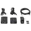 StarTech.com 4-Port USB 2.0 Extender Hub über ein einzelnes CAT5e/CAT6 Ethernet-Kabel (RJ45) – 100m – USB Extender Hub Adapter Kit – Metallgehäuse – extern gespeist – 480 Mbit/s