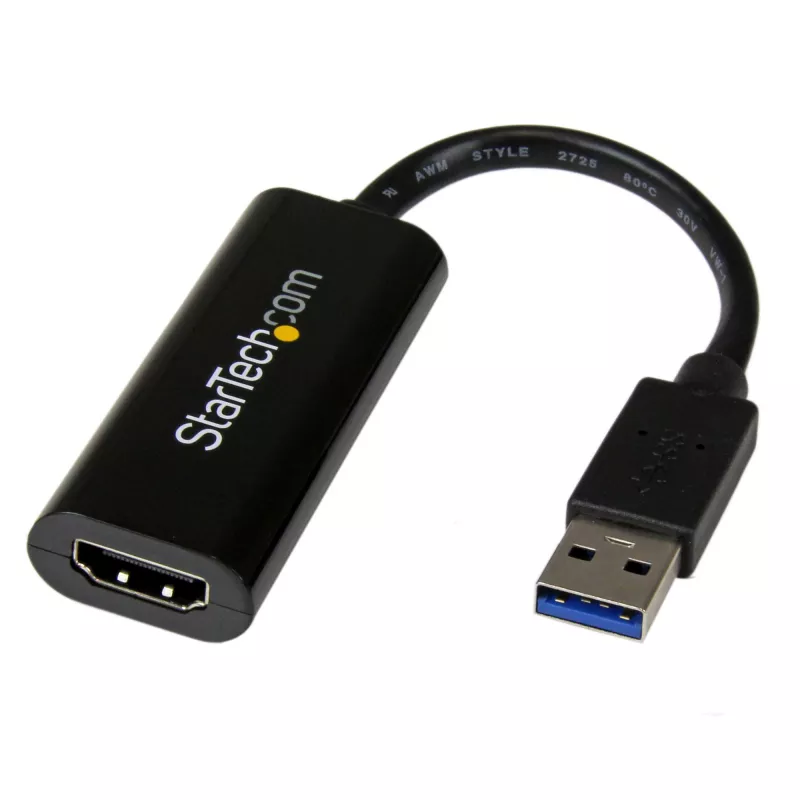 StarTech.com USB 3.0 auf HDMI Adapter, USB zu HDMI Monitor Konverter für Windows, 1080P (keine Unterstützung für macOS/ChromeOS/Linux) – TAA