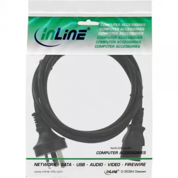 InLine-Netzkabel, Australien auf 3-polig IEC C13 Stecker, 1,8 m