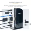 StarTech.com Dual-Monitor USB 3.0 Dockingstation mit HDMI - DVI - 6 x USB-Anschlüsse~Dual-Monitor USB 3.0 Laptop-Dockingstation mit HDMI & DVI/VGA, 6x USB-A Hub, GbE, Audio, Universal Typ-A Dock - Windows/macOS/ChromeOS