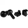 StarTech.com M6 x 12mm - Schrauben und Käfigmuttern - 50er-Pack, Schwarz