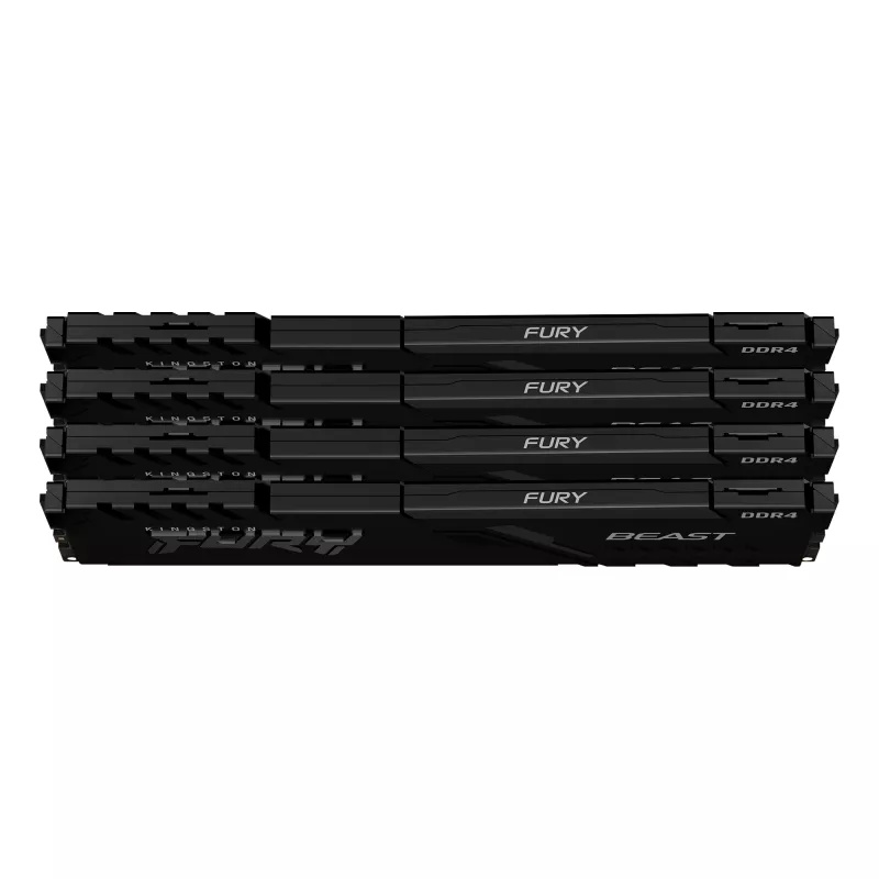 Kingston Technology FURY Beast 64GB 3600MT/s DDR4 CL18 DIMM (Kit of 4) Schwarz