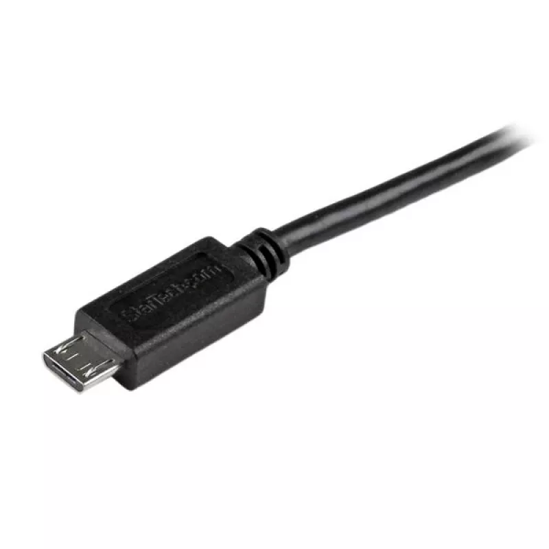 StarTech.com Kurzes Micro-USB-Kabel - M/M – 15 cm (6 Zoll), 0,15 m, USB A, Micro-USB B, USB 2.0, Stecker/Stecker, Schwarz