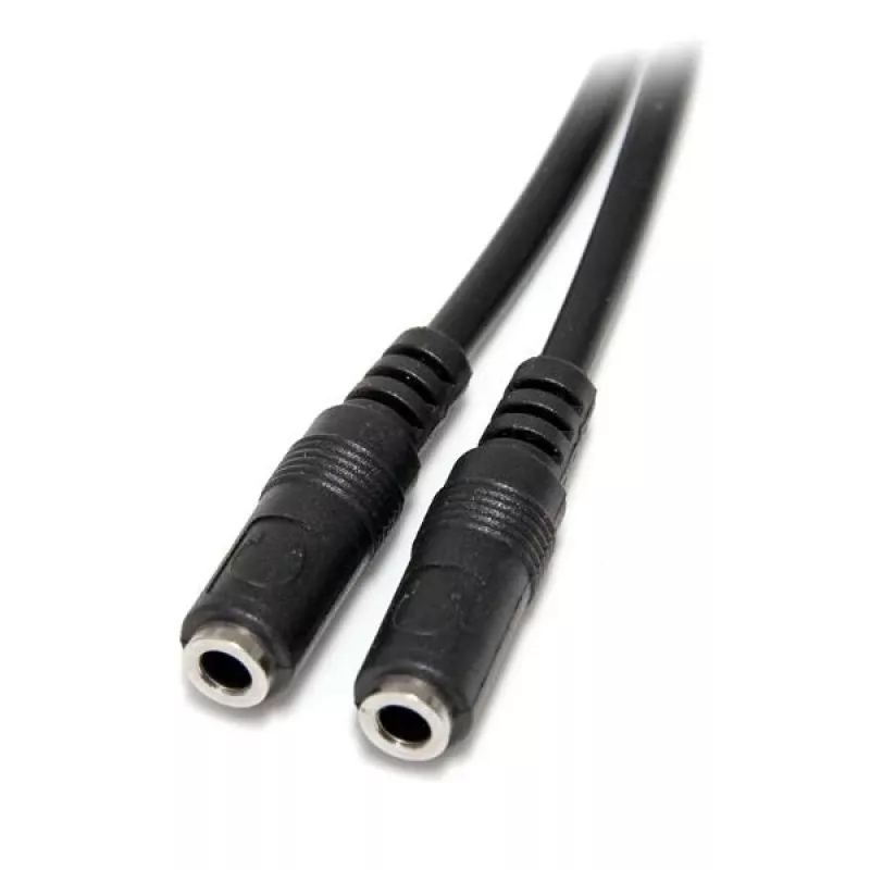 StarTech.com schlank Stereo-Splitterkabel – 3,5-mm-Stecker auf 2x 3,5-mm-Buchse